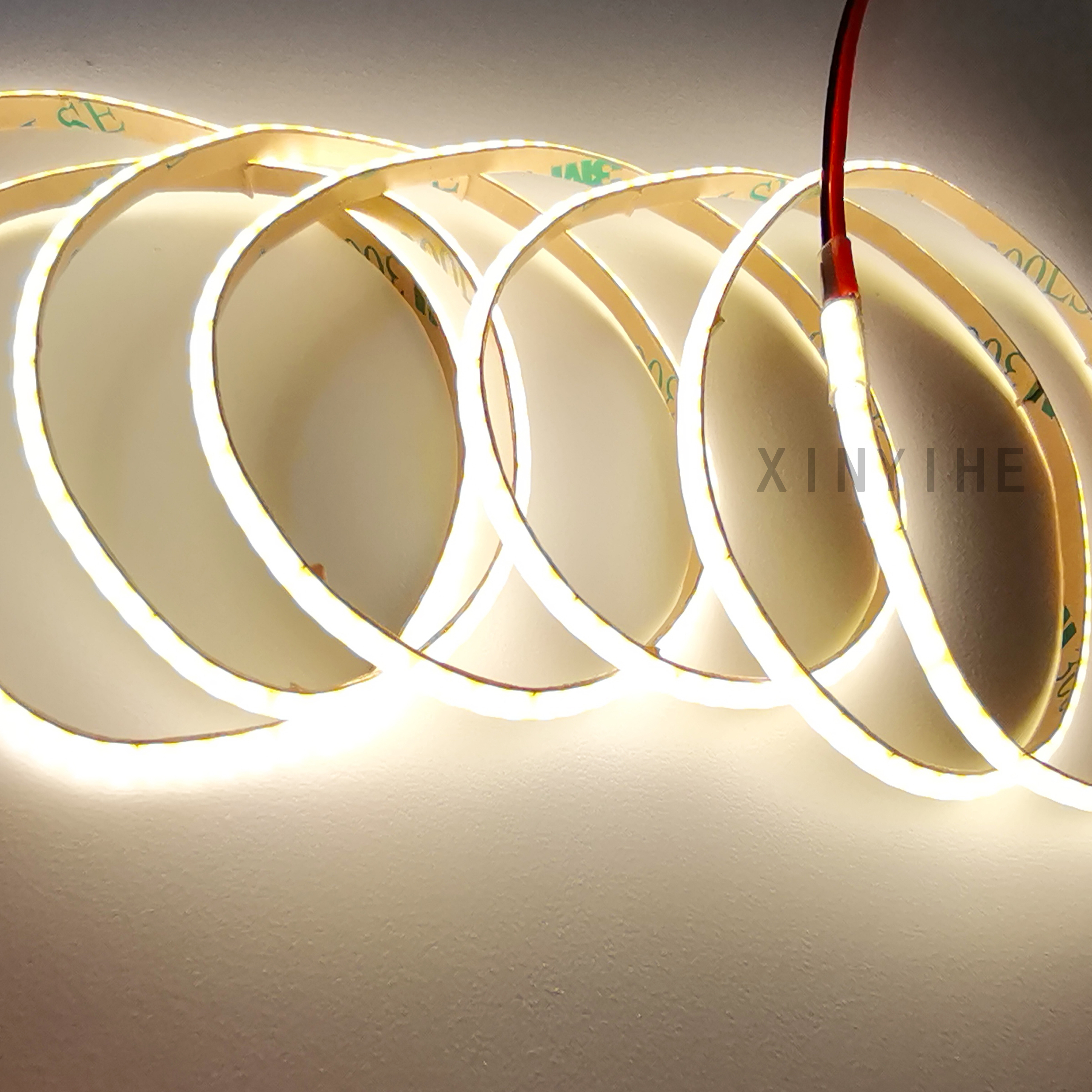 Ultra-narrow 2.7mm Wide COB LED Strip 12V USB Dimmable 5m Roll for Staircase Coffee Shop Bedroom Night Lighting