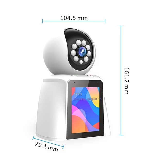 AI Voice Wake up 300MP Camera 2304x1296 Video Call Home Monitoring Pan Tilt Wide Angle Security Camera