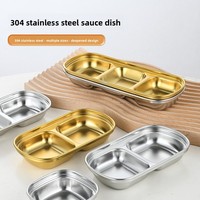 Plat carré en acier inoxydable 304 pour sauces et condiments, idéal pour restaurants, hot pot, barbecue et usage domestique