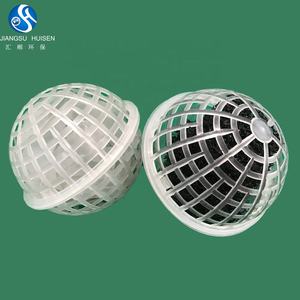 Boule de biofilm de haute qualité, boule poreuse en forme de boule, emballage suspendu, boule flottante pour fosse septique - Product Image 3