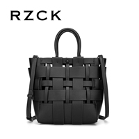 Tas Tangan Wanita RZCK 2025 Mewah Kapasitas Besar, Tas Belanja Portabel Modis Bahan PU dengan Desain Berlubang