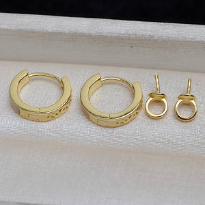 ต่างหูเงินแท้ S925 รูปตัวยู ผิวเรียบ พร้อมถาดเปล่าสำหรับใส่ไข่มุก 8-13 มม. อุปกรณ์ DIY สำหรับทำเครื่องประดับ 4365 - Product Image 4