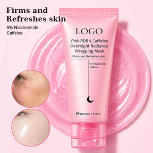 Masque de nuit hydratant anti-âge pour le visage, soin de la peau coréen en marque privée, PDRN, caféine, collagène, masque enveloppant pour le visage - Product Image 2