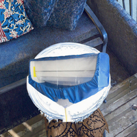 Couvre-poussière manuel pour climatisation 1-2HP Couvre-sac AC mural en PVC Couvre-sac de nettoyage étanche pour climatiseur