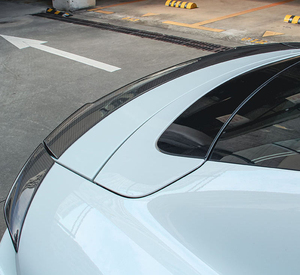 Aileron arrière en fibre de carbone <span class=keywords><strong>s</strong></span>èche pour <span class=keywords><strong>Porsche</strong></span> <span class=keywords><strong>Taycan</strong></span> 4S GTS Turbo <span class=keywords><strong>S</strong></span> GT 2019-2024 - Product Image 5