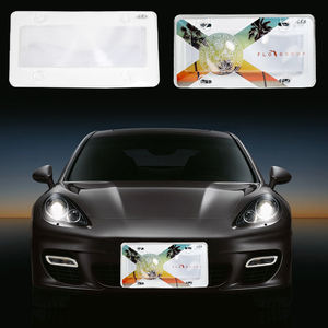 Cache-<span class=keywords><strong>plaque</strong></span> d'immatriculation anti-reflet, standard américain, 12x6 pouces, teinté fumé, <span class=keywords><strong>pour</strong></span> accessoires extérieurs de voiture de présentation - Product Image 4