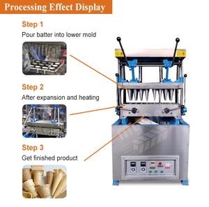 MY Industrial Máquina automática para hacer conos de gofres <span class=keywords><strong>Mini</strong></span> máquina comestible para hacer tazas de café y galletas - Product Image 2