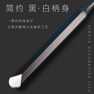 แปรงสีฟันแบบธรรมดา ขนแปรงนุ่ม สีดำขาว พร้อมที่แขวนสำหรับผู้ใหญ่ - Product Image 3