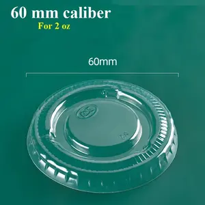 1oz 1.5oz 3oz 3.5oz 4oz 5oz 5 Oz 1.5oz 2oz Soy Sealing Small Food Containers PP Disposable Plastic Sauce Cup With Lid