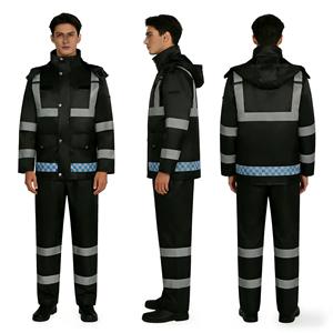 Combinaison de <span class=keywords><strong>pluie</strong></span> réfléchissante de sécurité pour <span class=keywords><strong>moto</strong></span>, de haute qualité, pour <span class=keywords><strong>homme</strong></span>, veste et <span class=keywords><strong>pantalon</strong></span>, imperméable, résistante aux déchirures, durable - Product Image 4