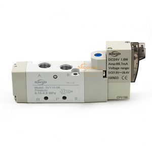 SXQD โซลินอยด์วาล์ว 5V110-06 DC24V 1.6W วาล์วควบคุมลม 5 ทาง 2 ตำแหน่ง - Product Image 1