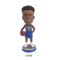 Grosir kustom patung boneka olahraga PVC Bobblehead, patung aksi pemain basket kerajinan Resin kondisi baru