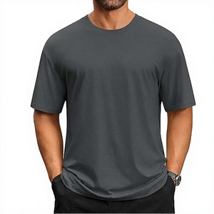 T-shirt en coton vierge pour homme, col rond, qualité supérieure, vente en gros, OEM, ODM, marque privée, usine, personnalisation sur mesure - Product Image 1