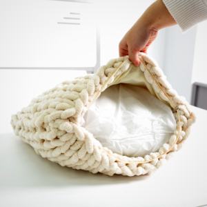 Coussin décoratif en chenille tricotée épaisse de style nordique, coussin de canapé doux fait à la main pour le salon, la chambre à coucher, soutien confortable - Product Image 6