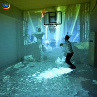 Simulador de Baloncesto Interactivo AR, Juego de Proyección Interactiva para Deportes en Interiores, para Parques de Diversiones y Centros de Juego Infantiles