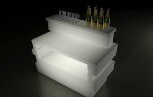 Barra de <span class=keywords><strong>Bar</strong></span> Portátil con Iluminación RGB de Color Cambiante, para Fiestas, Exterior, de Plástico Blanco, Moderna - Product Image 5