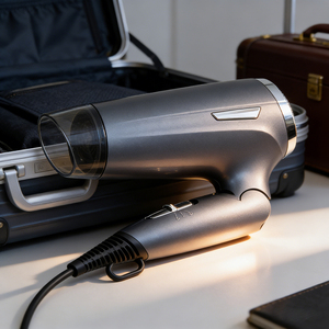 Secador de Pelo Portátil Plegable de 1200W, Mini Motor AC Compacto, Iónico, para Uso en Hoteles y Salones, Motor de Larga Duración Premium - Product Image 1