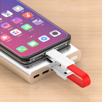 Cable de Datos Magnético 3 en 1 con Logotipo Personalizado, Carga Rápida, con Llavero Portátil de Cobre Puro, Cable Cargador 3 en 1