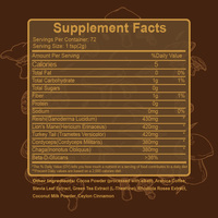 Poudre de café aux champignons très vendue avec Lion's Mane, Chaga, Reishi et plus encore pour soutenir la mémoire et la concentration