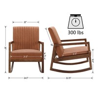 Chaise longue en bois massif écologique, fauteuil inclinable de loisirs, canapé avec assise rembourrée douce, angle d'inclinaison sécurisé, design moderne pour salon