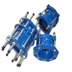 Suministro de <span class=keywords><strong>primera</strong></span> mano PN16 <span class=keywords><strong>Junta</strong></span> de desmontaje Tipo rígido Brida DN100 Hierro dúctil popular para tuberías de PVC/PE/HDPE/DI Pintura popular - Product Image 4