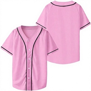 Camiseta Deportiva Informal de Manga Corta con Cuello en V Rosa para Hombre y Mujer, Transpirable y Ligera - Product Image 2