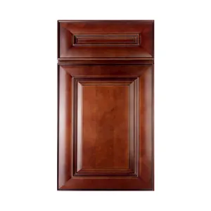 Американский стиль, коллекция коттеджей, настенный и базовый деревянный шкаф, кленовый красный вишневый цвет, деревянный шкаф для ванной комнаты