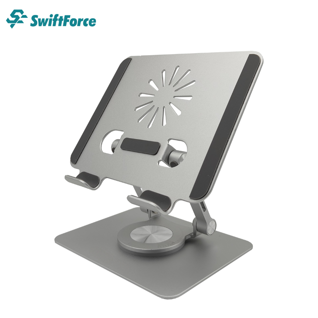360° Rotating POS Tablet Stand Holder for Pos Tablet and Phone All Aluminum Alloy POS Tablet Stand