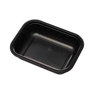 3 Compartimenten Ovenbare Cpet Food Tray High Fashion Hoge Temperatuur Endurance Cpet Tray Ovale Voedsel Lade Voor Voedselverpakking