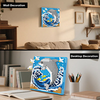 NUEVO Mural de Delfines 3D 6016, Arte para Colgar en la Pared, Bloques de Construcción para Armar, 40 Piezas, Juguete Educativo para Bebés, Unisex