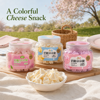 Aimo Cheese Fruity Puff Crisps Camilan Protein Ringan dan Lembut dalam Kotak untuk Anak-anak, Istirahat Kantor, Teh Sore