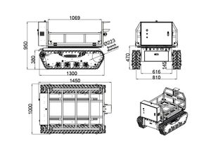 Outdoor All-Terrain Multifunctioneel Transport Robot Platform Crawler Transport Voertuig Rtk Navigatie Agv Mobiele Chassis Ugv - Product Image 5