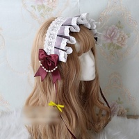 Bandeau Lolita en dentelle douce et durable de haute qualité, coiffe quotidienne BNT avec poignée ange pour femmes, accessoires de cheveux pour cosplay