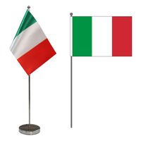 Drapeau de table U.S.A promotionnel Gahumi 9 "X 6"-Présentoir de table de drapeau de bureau américain avec bâtons et bases