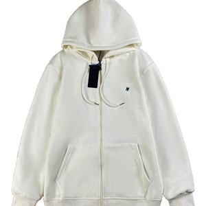 Felpa Sportiva da <span class=keywords><strong>Uomo</strong></span> con Cappuccio e Zip, Ricamo Cavallo Rosso, Cotone Puro, Vestibilità Ampia, <span class=keywords><strong>Taglie</strong></span> Forti, Alta Qualità - Product Image 5