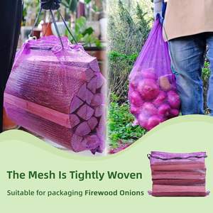 Bolsas de malla duraderas Huamaohengchun de 22"x18" de material LDPE para almacenamiento a granel de camarones, cebollas y patatas - Product Image 2
