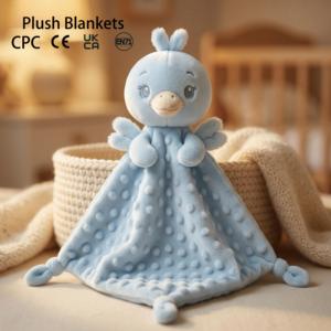 <span class=keywords><strong>Couverture</strong></span> de sécurité douce en peluche <span class=keywords><strong>Panda</strong></span> mignon en matériaux sûrs, <span class=keywords><strong>couverture</strong></span> de sécurité Doudou à pois pour bébés et tout-petits - Product Image 4