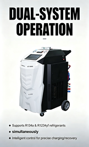 Nouvelle arrivée : Machine de recharge et de récupération de réfrigérant AC entièrement automatique à double système (R134A et R1234YF) avec fonction de rinçage et prise en charge multilingue - Product Image 4