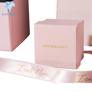 Luxury Double Door Pink Jewelry Perfume Wedding Bowknot Ribbon Custom Gift <b>Box</b> - Product Image 4