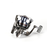 Reel Pancing Spinning Logam Grosir, Daya Tarik Maksimum 8KG, Rasio Gigi 5.2:1, Gagang Logam, Untuk Ikan Besar, Air Tawar & Air Asin