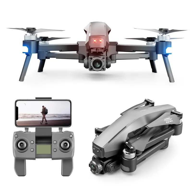 M1 Drone Brushless 5g Wifi Fpv Gps Rc Drone 4k מצלמה Hd רחב זווית Drone מתקפל מסע ארוך זמן Rc Quadcopter