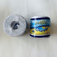 Rouleaux de papier toilette absorbant en pâte vierge, écologique, gaufré latéralement, blanc doux, 100x100mm, emballage couleur d'usine