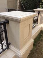 Tuiles naturelles de dalle de pierre de chaux beige du Portugal pour la décoration extérieure de revêtement de mur