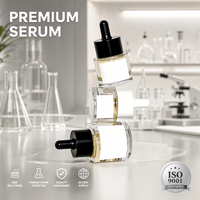 Botella de Vidrio con Gotero Solent de 15ml 30ml Transparente Pequeña Vacía para Suero Cosmético Aceite Esencial Precio al por Mayor Proveedor
