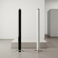 Diffuseur de parfum vertical en alliage d'aluminium sans eau, à nébulisation, à deux fluides, électrique, avec éclairage LED contrôlé par application, pour hôtel