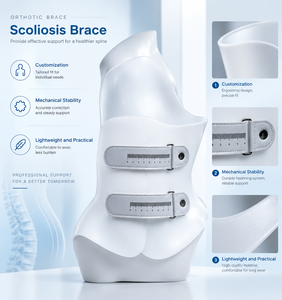 3D-Gedruckte TLSO Skoliose-Orthese Atmungsaktive Verstellbare Stabilisierende Wirbelsäulenkorrektur Rückenstütze Orthopädischer Schutz - Product Image 1