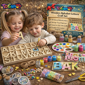 TOFOAM OEM Bandeja de Aprendizaje del Alfabeto Montessori para Niños Preescolares, Tablero Educativo de Madera para <span class=keywords><strong>el</strong></span> Aprendizaje Temprano, Juego de Rompecabezas del Alfabeto - Product Image 4