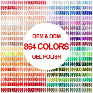 Chuyên nghiệp Gel đánh bóng Nhà cung cấp bozlin Hema TPO miễn phí 864 Màu sắc 15ml ngâm tắt UV Nail Gel Polish