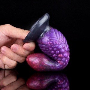 NNSX Silicone Anal Beads With Sucker Small <b>Dildo</b> Bumpy Stimulate Butt Plug for Beginners Multi Color Sex Toys for Women Men - Product Image 1