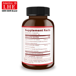 Suplemento de Apoyo Masculino al por Mayor, Fabricante de Suplementos para Hombres con Tongkat Ali para el Crecimiento Muscular, 120 Cápsulas - Product Image 6